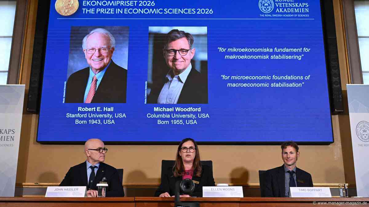 Wirtschafsnobelpreis geht an US-Ökonomen Robert E. Hall und Michael Woodford