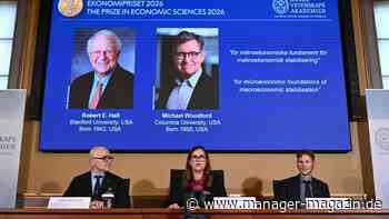 Wirtschafsnobelpreis geht an US-Ökonomen Robert E. Hall und Michael Woodford