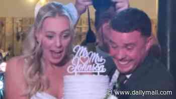 Emmerdale's Bradley Johnson ties the knot for a second time with his co-stars in attendance - four months after being axed from the soap in cast 'bloodbath'