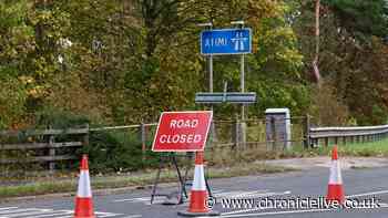 Tragedy as driver dies after car collides with barrier and overturns on the A1 in Durham