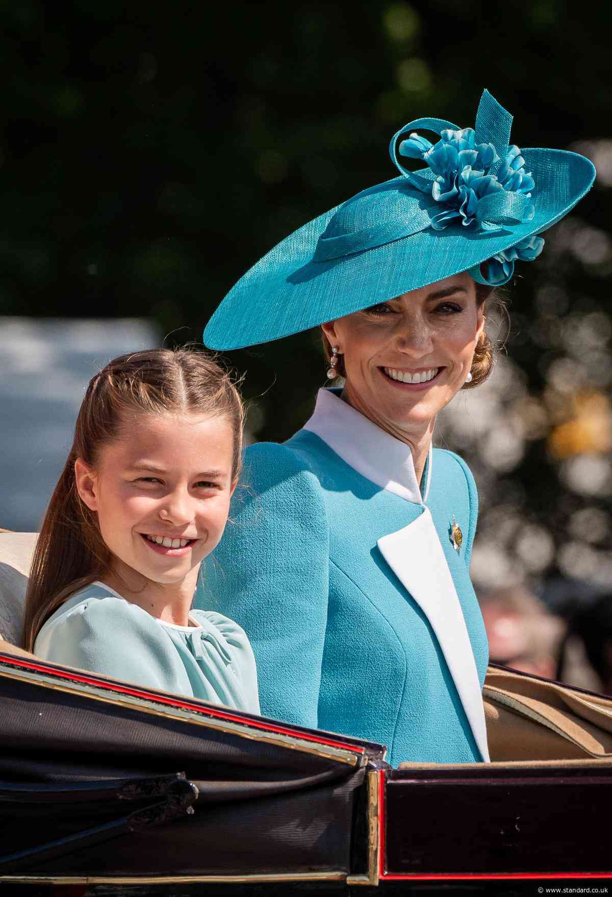 Kate and Princess Charlotte spotted travelling on Elizabeth Line during low-key London day out