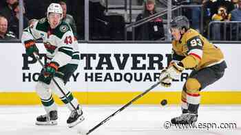 NHL Tonight: Golden Knights, Wild pair off in early-season Western showdown