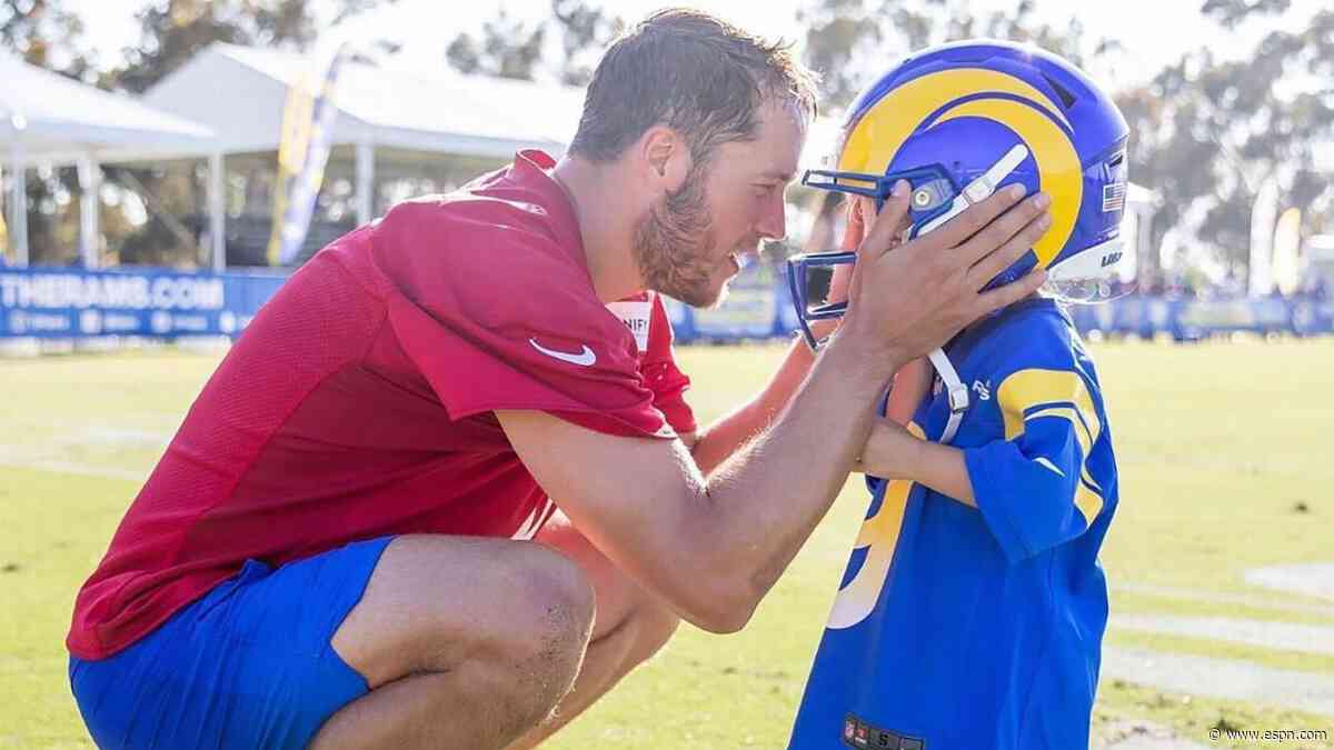 How NFL pros such as Matthew Stafford gain perspective from coaching their kids