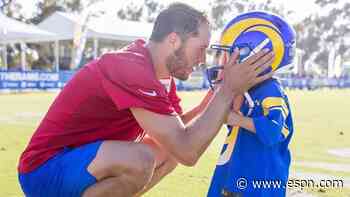 How NFL pros such as Matthew Stafford gain perspective from coaching their kids