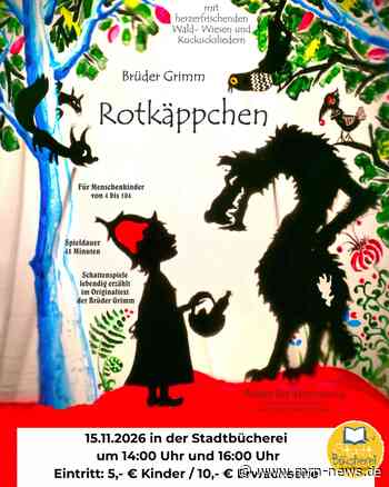 Schifferstadt – 15.11.: Schattentheater „Rotkäppchen“ in der Stadtbücherei