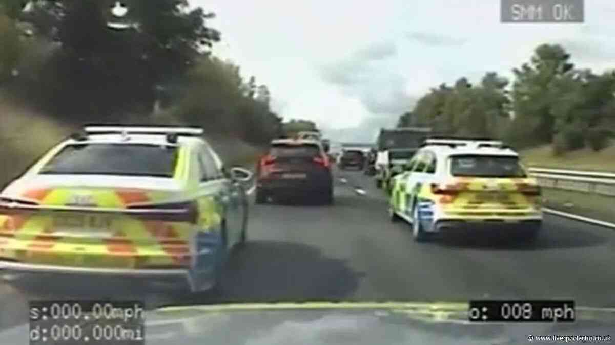 Moment police box in Huyton man's car on major road and make £30k discovery