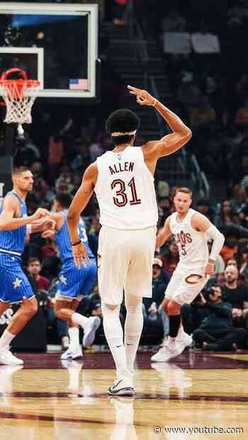 🤯 #JarrettAllen's FIRST THREE OF THE SEASON. #cavs #cleveland #nba #basketball #clevelandcavaliers