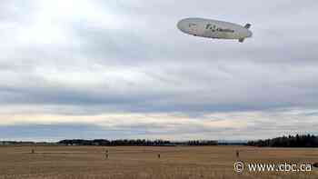 Why an airship was spotted hovering over this central Alberta town