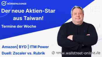 Die Termine der Woche: Amazon: Angriff auf Nvidia? | BYD: Exportbeschränkungen | ITM: Starke News
