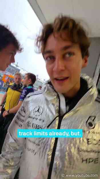 Our social butterfly at it again 🦋 🩵 #f1 #mercedesf1 #georgerussell