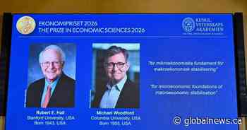 Nobel prize awarded to 2 economists for their work on how to manage shocks