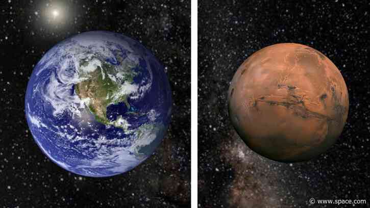 Earth and Mars may be neighboring rocky worlds but they were built in different ways
