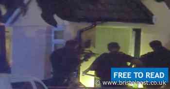 Armed police pictured in Pucklechurch as Taser used to detain machete-holding man