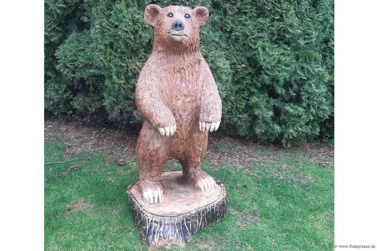 Holzbär in Olbernhau gestohlen – Zeugen gesucht