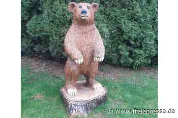 Holzbär in Olbernhau gestohlen – Zeugen gesucht
