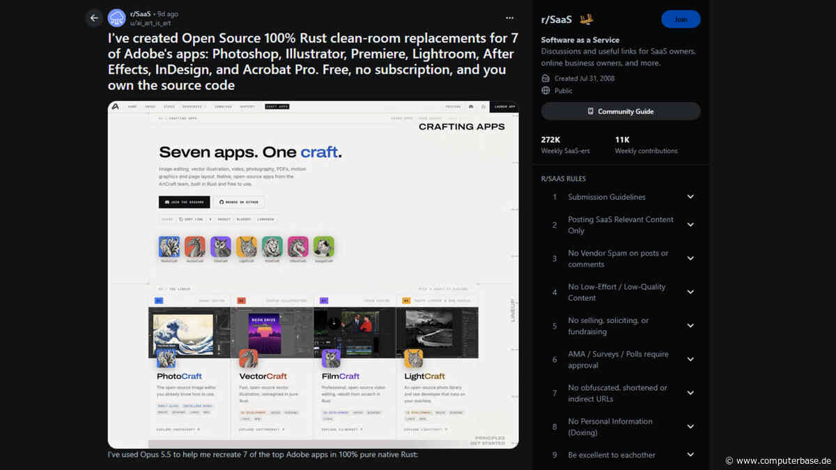 Nach KI-Klonen von Adobe-Apps: Entwickler erstellt Open-Source-Kopien von Microsofts Office-Apps