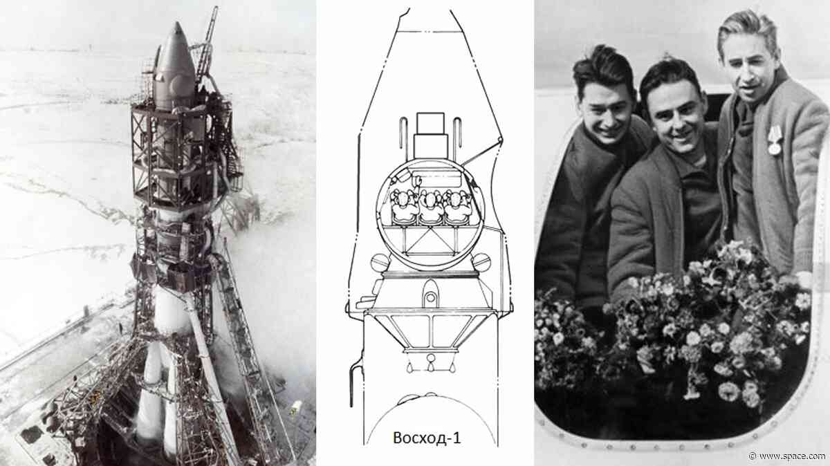 On this day in space! Oct. 12, 1964: The Soviet Union launches 1st multi-person cosmonaut crew into space