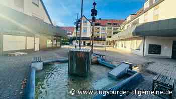 Der markante Brunnen bleibt im Stadtcenter in Vöhringen