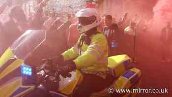 Merseyside Police officer suffers serious facial injury during arrest after Liverpool v Manchester City