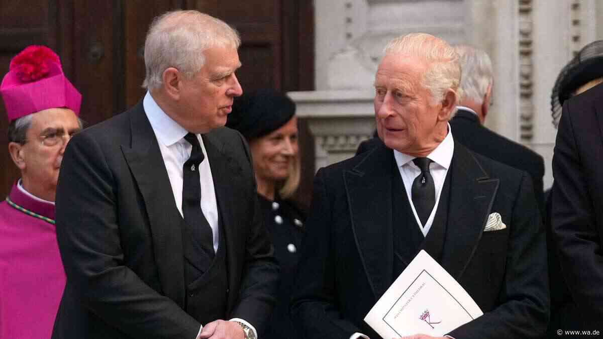 König Charles übernimmt Millionenrechnung für Bruder Andrew Mountbatten-Windsor