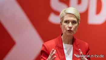 Suche nach neuer SPD-Spitze: Bas-Nachfolgerin? Schwesig will sich auf MV konzentrieren