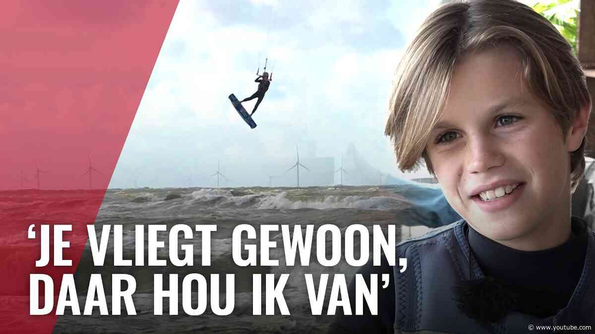 13-jarige Alex uit Zuid is aanstormend kitesurftalent