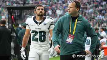 Source: Shipley latest Eagles RB likely to miss time, has plantar fascia tear