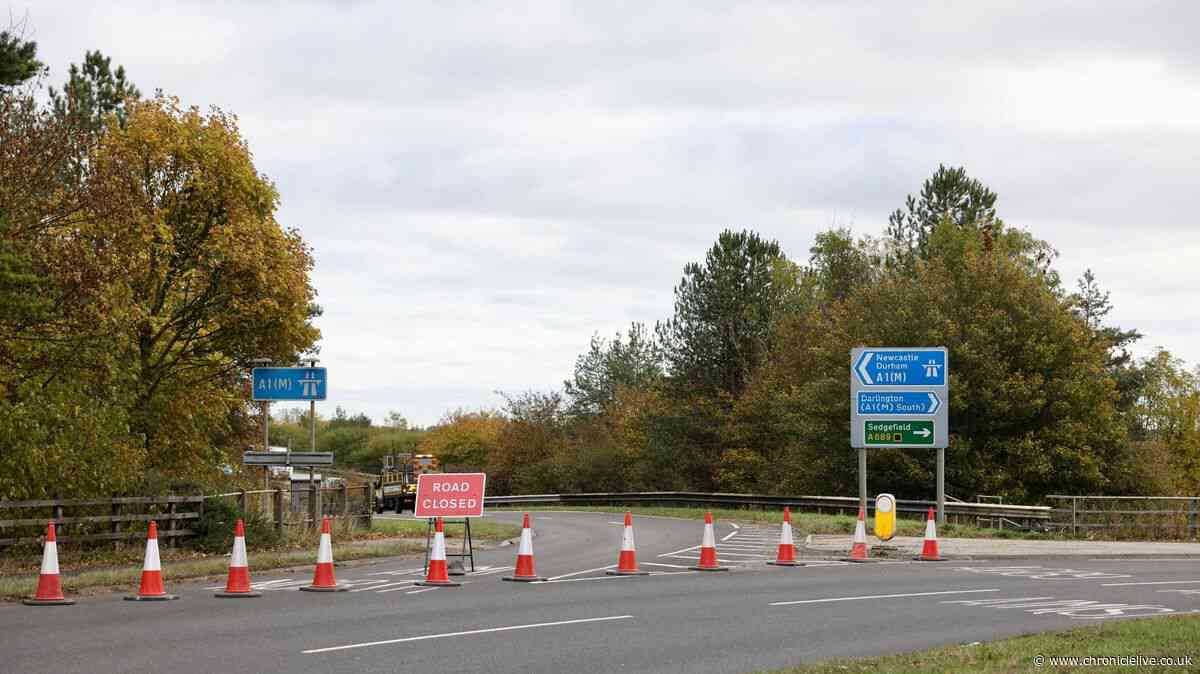Woman in her 20s taken to Newcastle RVI after 'police led incident' which closed the A1 for hours