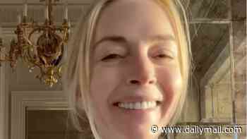 Lindsay Lohan reprises her iconic Parent Trap roles as she marks twins' 40th birthday