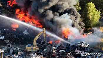 Another fire at southeast Oklahoma City recycling plant