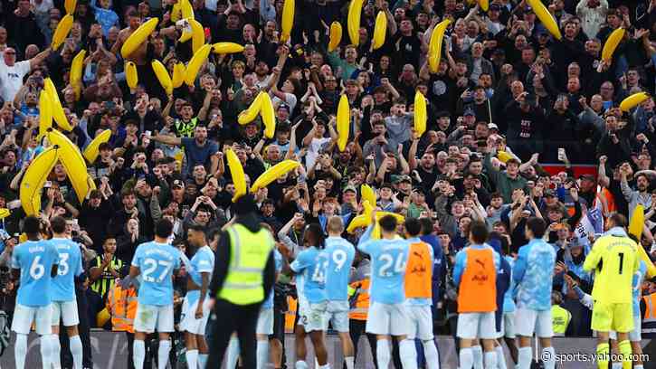 Man City fans criticised for behaviour in Anfield clash with Liverpool