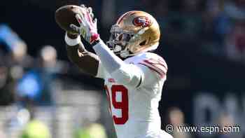49ers WR Samuel to miss time with hamstring injury, per Shanahan