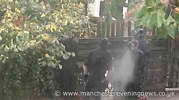 Riot police descend on Ashton street with arrests made as officer injured