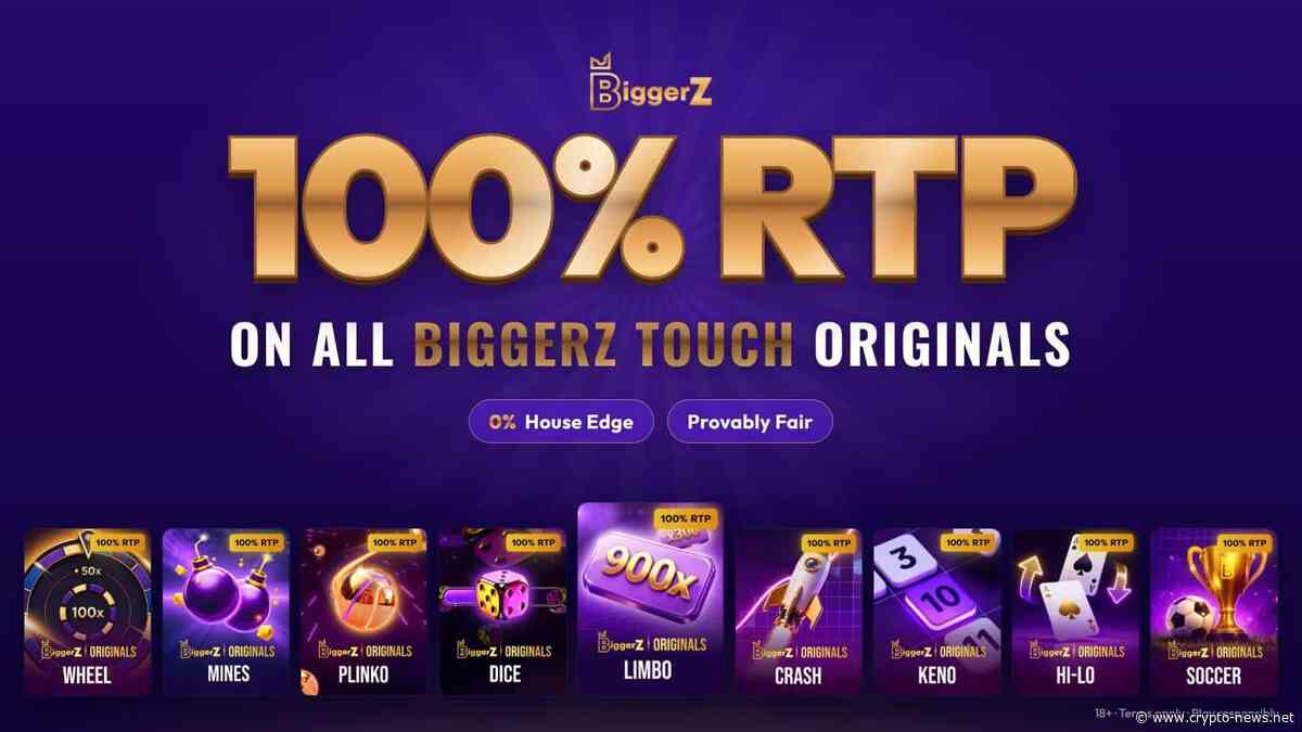 BiggerZ Crypto Casino Launches 100% RTP Originals With 0% House Edge