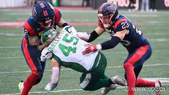 Alouettes feast on Roughriders in 44-24 Thanksgiving classic