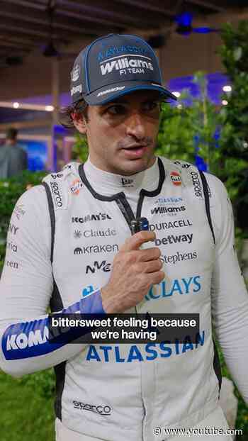 A bittersweet feeling from qualifying 🇸🇬 Hear from Carlos after his Saturday in Singapore 🗣️#f1