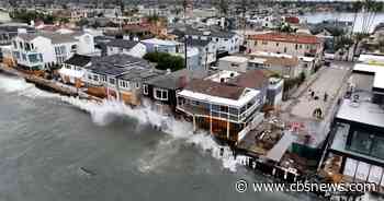 Remnants of Tropical Storm Rachel damage California houses