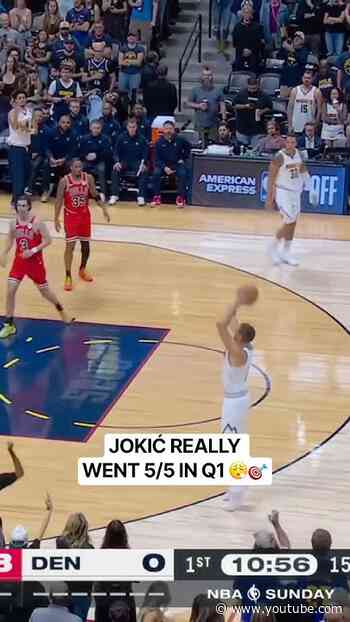 JOKIĆ IS PERFECT FROM THE FIELD 👀🔥 5/5 FG IN Q1!