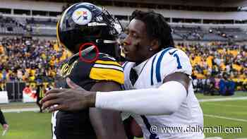 Steelers star DK Metcalf risks wrath of the NFL as eagle-eyed fans spot hand-written message on his helmet