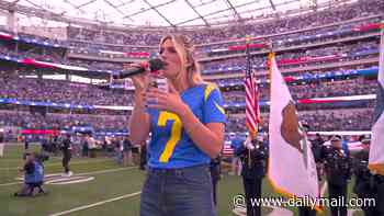 Football fans beg NFL to sign up Monday Night Football anthem singer for the Super Bowl after 'amazing' rendition