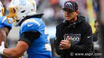 Amid Chargers' 0-5 start, Harbaugh says he, ownership 'in this fight together'