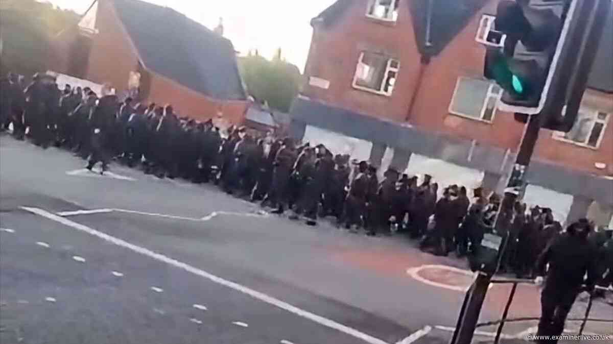 'We will not be silent' - Vow after unannounced masked march in Sheffield suburb