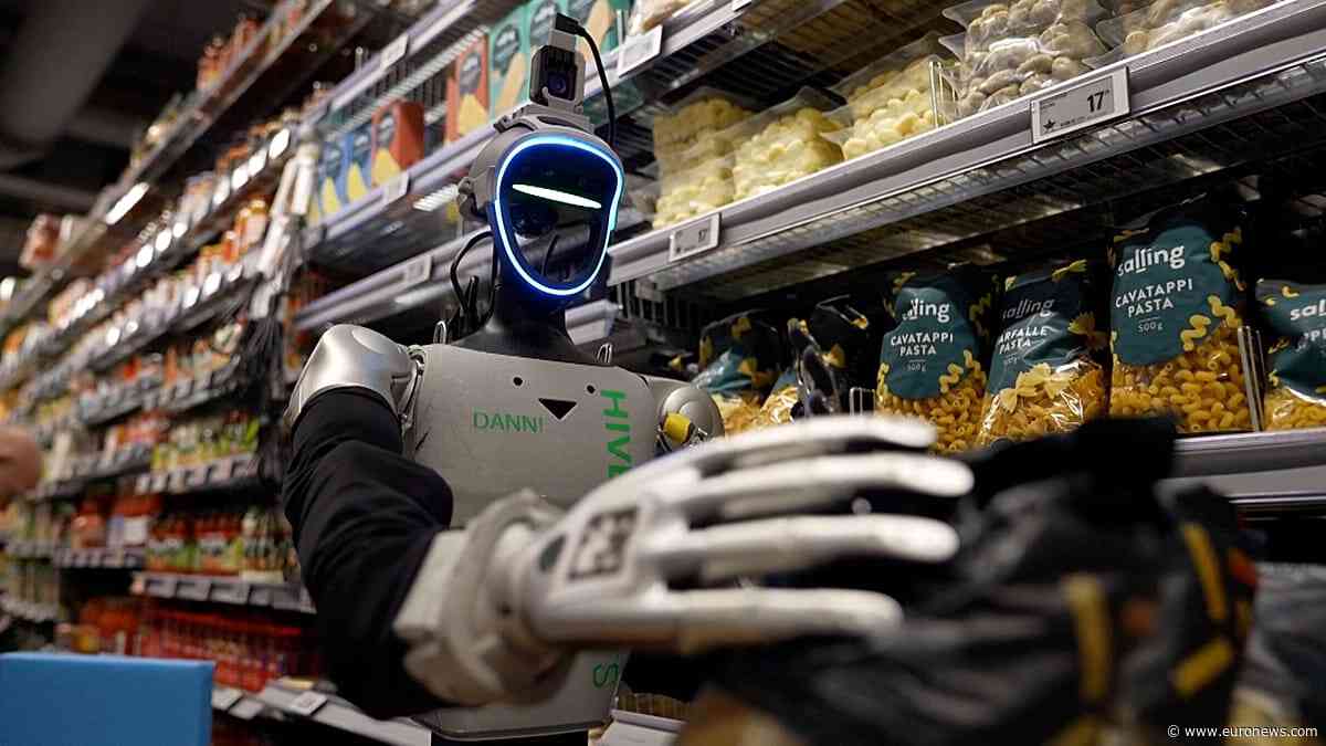 Denmark tests humanoid robots in supermarkets to help to ease staff workload at night