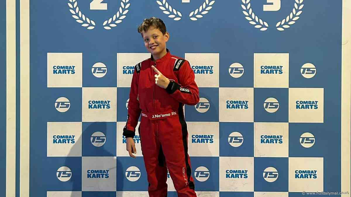 From incubator to karting prodigy: Jaxon, 10, makes Hull proud by reaching national karting finals