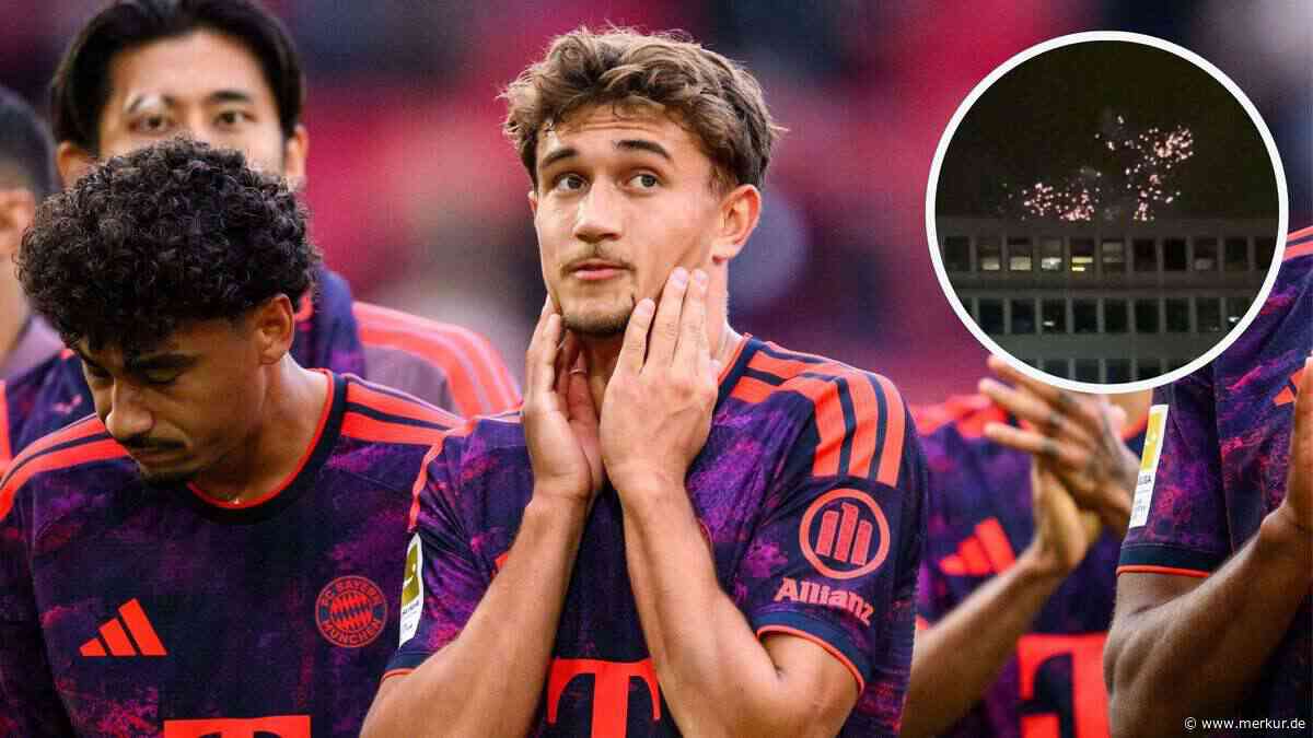 Mitten in der Nacht: Krachendes Feuerwerk direkt neben Bayerns Teamhotel