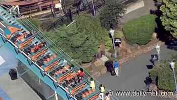 Man riding Six Flags roller coaster with son fell to his death in horrific tragedy as wife and daughter watched from below