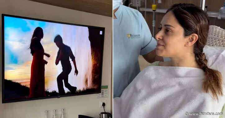Nushrratt Bharuccha shares a glimpse of recovery watches Shah Rukh Khan and Kajols Gerua