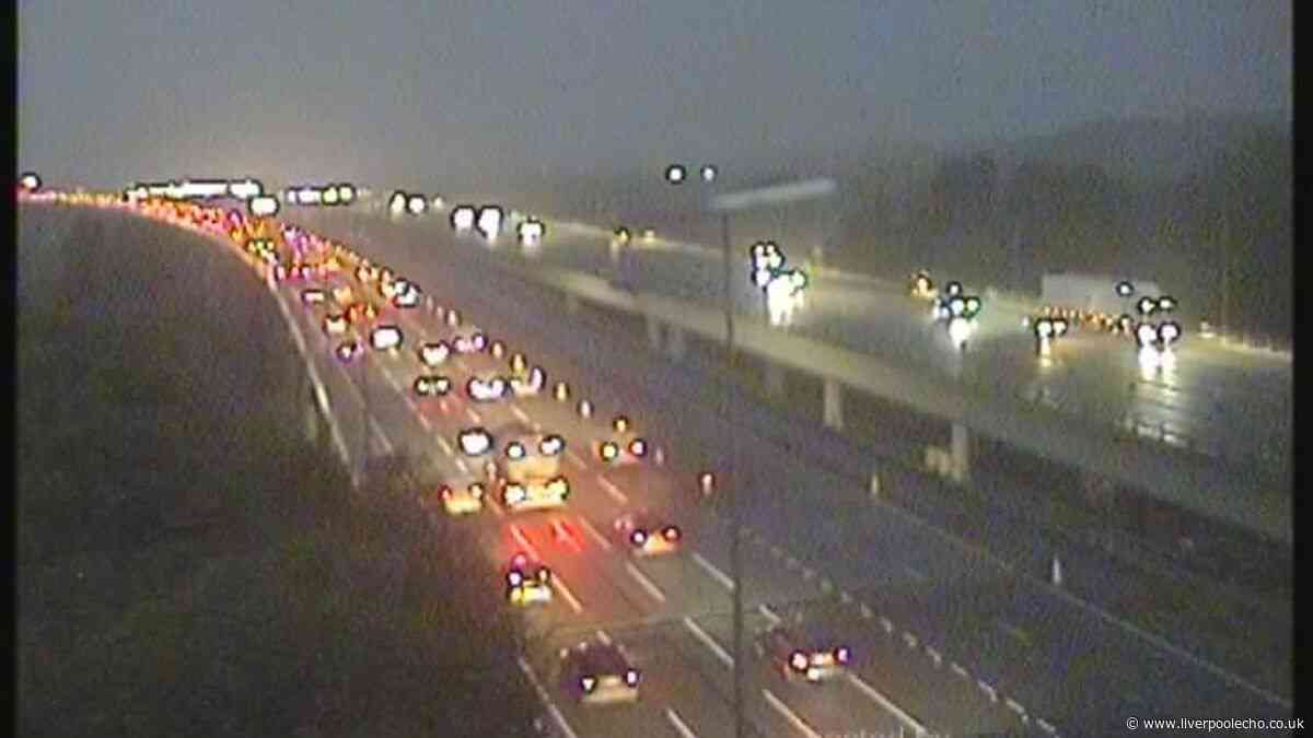 M6 Newton Le Willows crash live updates as two lanes shut and miles of queues build