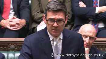 Prime Minister Andy Burnham issues message to 'the great city of Derby'