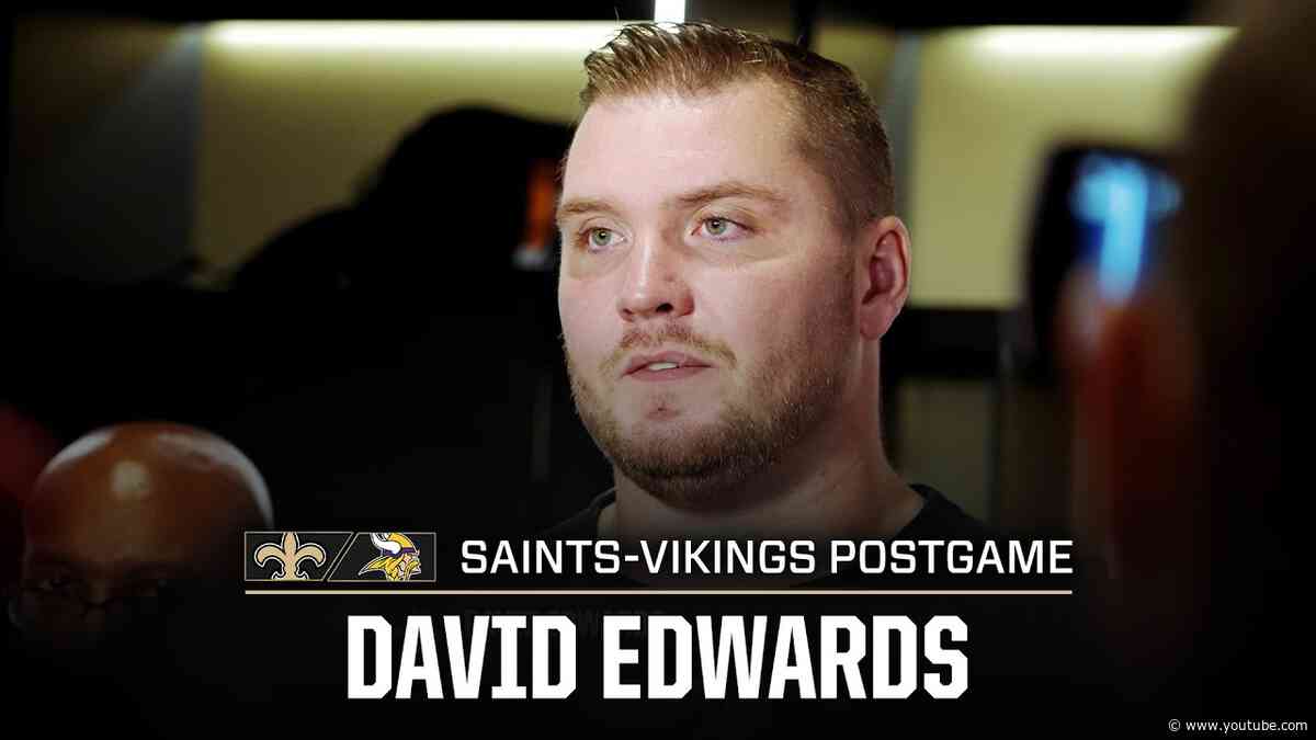 David Edwards talks efficiency in loss | Saints-Vikings Postgame